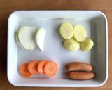 ポリCOOK保温調理 湯せん10分ポトフ作り方1写真