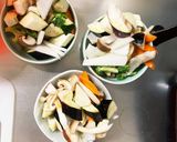 肉無チクワきな粉味噌中華風ドリア味野菜炒作り方11写真