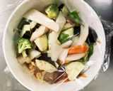 肉無チクワきな粉洋風ヤンニョム味野菜炒め作り方12写真
