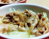 豚切り落としガリジン甘辛丼。作り方8写真