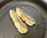 トリュフのドレッシングでタラのムニエル作り方8写真