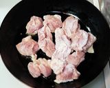 鶏もも肉の味ぽんガリバタ炒め作り方3写真