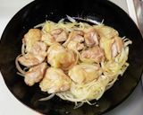 鶏もも肉の味ぽんガリバタ炒め作り方6写真