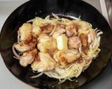 鶏もも肉の味ぽんガリバタ炒め作り方7写真