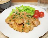 鶏もも肉の味ぽんガリバタ炒め作り方9写真