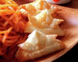 餃子の皮でカブト♪こどもの日に作り方4写真