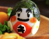 こどもの日に♪ゆで卵で♪金太郎さん♪作り方11写真