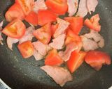 トマト好きにおすすめ♡トマトと卵丼作り方2写真