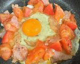 トマト好きにおすすめ♡トマトと卵丼作り方4写真