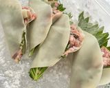 筍を餃子の皮で挟み焼き作り方3写真