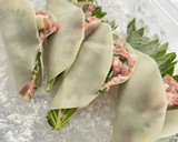 筍を餃子の皮で挟み焼き作り方3写真