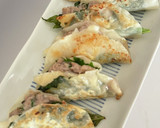 筍を餃子の皮で挟み焼き作り方7写真