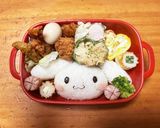 シナモロール　キャラ弁作り方4写真