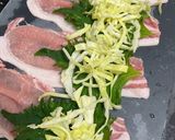 豚肉のキャベツ大葉巻き作り方2写真