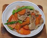 焼き人参と豚肉のしょうゆ系炒め作り方26写真