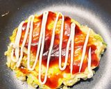 ズボラ飯☆キャベツと卵だけ！お好み焼き風作り方5写真