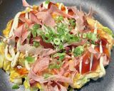 ズボラ飯☆キャベツと卵だけ！お好み焼き風作り方6写真