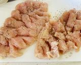パリパリ!ごちそうむね肉のガーリック焼き作り方2写真