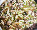 きのこたっぷり和風蟹玉餡掛けご飯作り方2写真