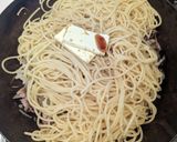 牛肉ときのこのバター醤油パスタ作り方5写真