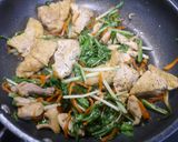 簡単！厚揚げと水菜の煮物作り方5写真