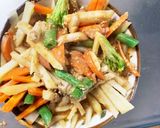 お一人様野菜たっぷりウインナーガパオ風丼作り方13写真