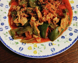 簡単☆豚肉とピーマンのトマト煮込み作り方4写真