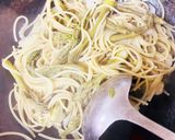 春の味！タラの芽入りワンパンパスタ作り方5写真