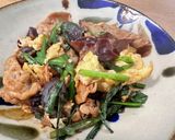 ムースーロー 木耳と豚肉と卵の炒め物☆作り方9写真