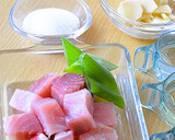 熱々のごはん、お弁当にも！マグロの角煮♪作り方1写真