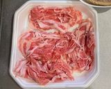 濃厚ゴマだれの豚しゃぶサラダ作り方1写真
