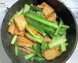 ベーコンと厚揚げと小松菜の醤油バター炒め作り方7写真