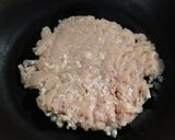 冷蔵庫から出したての鶏ミンチの加熱の仕方作り方2写真