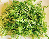 ゆで卵と豆苗の海苔キムチ和え作り方1写真