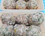 大葉入りつくね☆梅だれ焼き作り方2写真