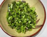 クレソンの茎炒め作り方1写真