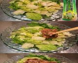 美味ドレとチョレギチーズで牛丼の具サラダ作り方2写真