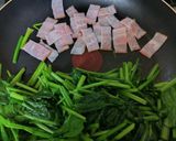 ほうれん草とベーコンのなんちゃってピザ作り方4写真