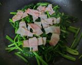ほうれん草とベーコンのなんちゃってピザ作り方5写真