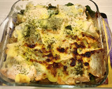 ジャガイモとほうれん草で鮭の味噌マヨ焼き作り方11写真