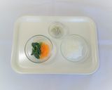 【離乳食中期】野菜としらすのおかゆ作り方1写真