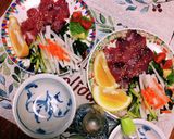 生かつおのお造りをワサビ醤油で！作り方35写真