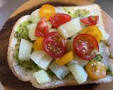 ポテトとミニトマトのトースト作り方2写真