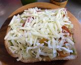 ポテトとミニトマトのトースト作り方3写真