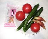トマトきゅうりサラダ♪簡単ドレッシング作り方1写真