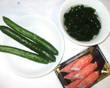 わかめキュウリ胡麻マヨネーズ和え♪簡単作り方1写真