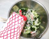 わかめキュウリ胡麻マヨネーズ和え♪簡単作り方5写真