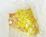 【ポリ袋で簡単】コーンチーズ蒸しパン作り方5写真