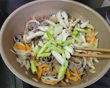 ねぎと牛肉の和風スパゲッティ作り方4写真