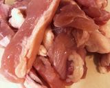 鶏肉とキムチとニラのピリ辛炒め作り方1写真